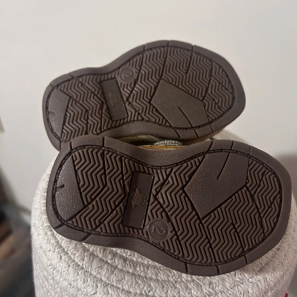 Tan Kids Moccasin Shoes